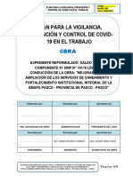 Plan para La Vigilancia, Prevención y Control de Covid-19 en El Trabajo - Proyecto Agua