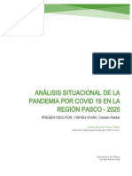 Análisis Situacional de La Pandemia Por Covid 19 en La Región Pasco - 2020