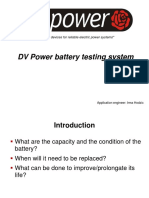 DV Power Battery Testing System: "Reliable Test Devices For Reliable Electric Power Systems"
