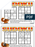 Fill Each Large Grid Above Using The Numbers 1, 2, 3 and 4. Make Sure That Each Number Is Only Used Once in Each Row, Column and Mini 2x2 Grid