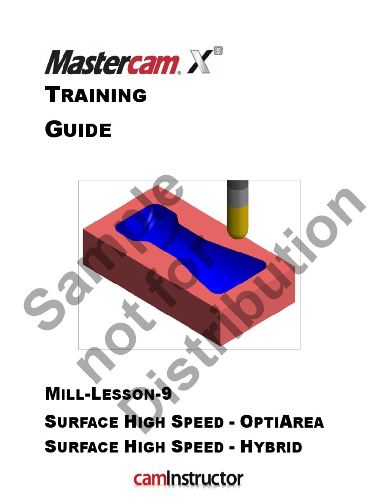 Mastercam Mill Lesson 9 Training Guide | PDF | Icon (Computing ...