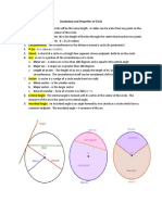 Vocabulary and Properties of Circle