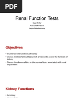 Renal function Tests - PPT