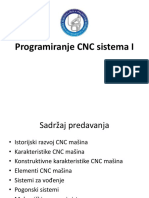 1 - Programiranje CNC Sistema I