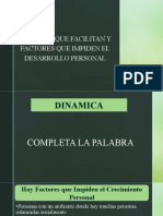 Factores Que Facilitan y Factores Que Impiden El Desarrollo Personal