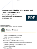 Foundations of Public Crisis Communication