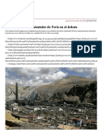 Los Estándares Ambientales de Perú en El Debate - Poder
