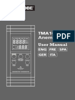 Anemometer: TMA10A User Manual