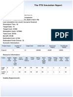 The PTB Simulation Report: User: Chahat Preet User Email: N01352883@humbermail - Ca