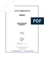 LCD-TFT Monitor Kit: User Manual LM6005D11