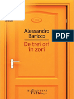 Alessandro Baricco - de Trei Ori În Zori 1.0 ° (Literatură)