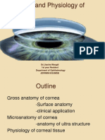 Anatomy and Physiology of Cornea: DR - Lhacha Wangdi 1st Year Resident Department of Ophthalmology Jdwnrh/Kgumsb