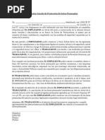 Declaración Jurada de Protección de Datos Personales - U y C PDF