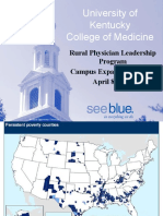 University of Kentucky College of Medicine: Rural Physician Leadership Program Campus Expansion Update April 8. 2016
