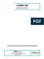 COMBI 350 Sawing Machine Operating Manual