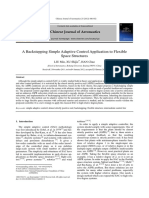 A Backstepping Simple Adaptive Control Application To Flexible Space Structures