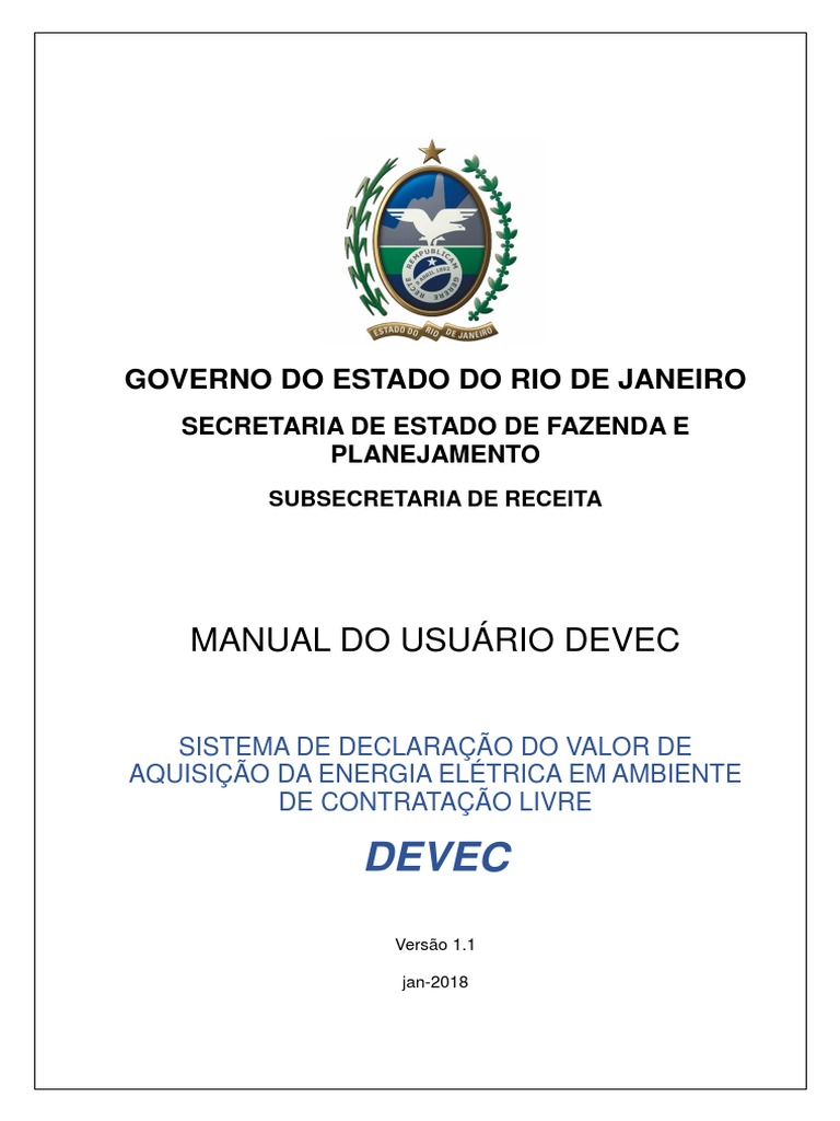 Manual do Usuário do Sistema DEVEC | PDF | Certificado de chave pública ...