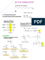 Cationic Polymerisation