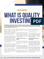 What Is Quality Investing?