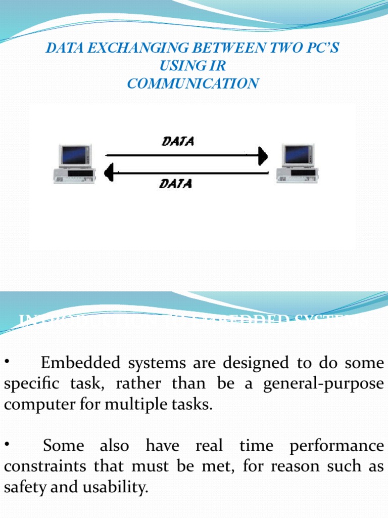 Data Exchanging Between Two PC'S Using Ir Communication | PDF ...