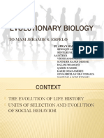 Evolutionary Biology: To Mam Jeramie S. Erpelo