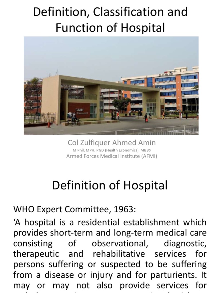Hospital Introduction and Departements PDF | PDF | Intensive Care Unit ...