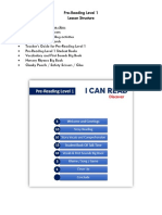 Pre-Reading Level 1 Lesson Materials