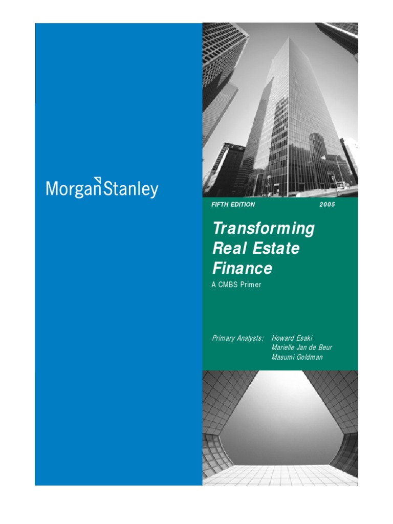 CMBS Primer 5th Edition Commercial Mortgage Backed Security Securitization