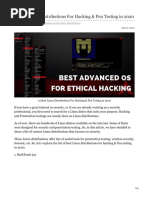 15 Best Linux Distributions For Hacking Pen Testing in 2020 PDF