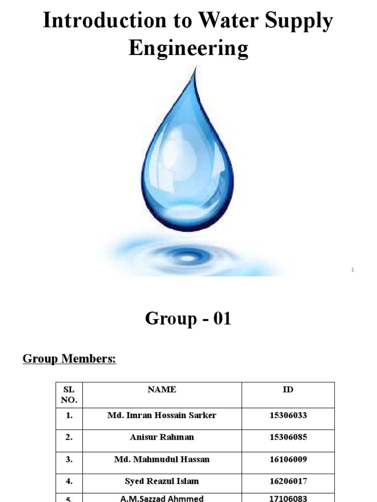 Overview of Water Supply Engineering | PDF | Water Purification | Water