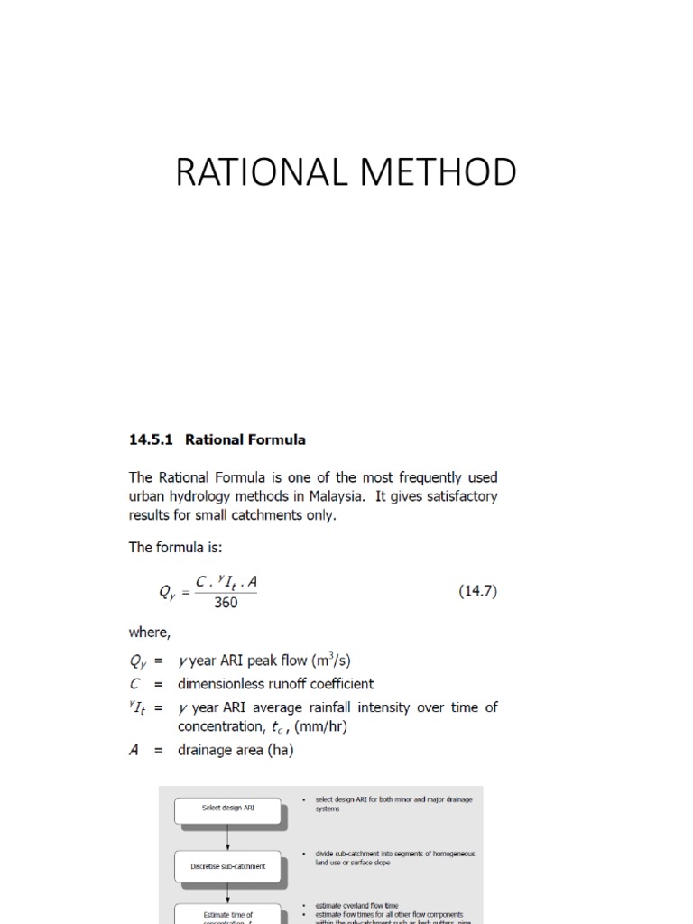 Rational Method Pdf : CHAPTER 11 Determination of peak runoff rate – MQKHCZ