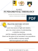 Fundamental Theology: IO-RE2