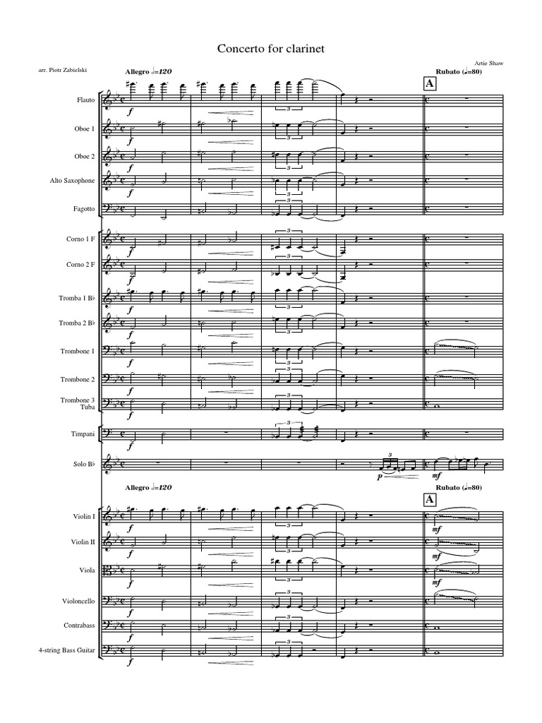 Artie Shaw Concerto pdfScoreFullOrchestra PDF Download Free