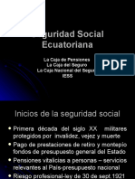 LA SEGURIDAD SOCIAL EN EL ECUADOR.- 25- 09-2009..ppt