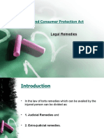 Law of Torts and Consumer Protection Act: Legal Remedies