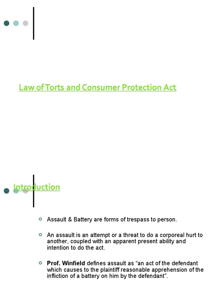 Understanding Assault and Battery Torts | PDF | Assault | Applied Ethics