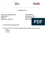 AIML Lab - Worksheet 3 (18BCS6518)