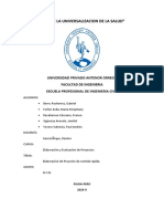 Evaluación y Elaboración de Proyectos Final