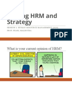 Linking HRM and Strategy Session 2 2020