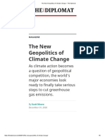 The New Geopolitics of Climate Change