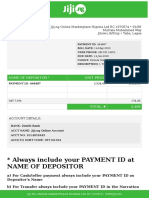 Always Include Your PAYMENT ID at Name of Depositor: Invoice 444487