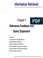 Modern Information Retrieval: Relevance Feedback and Query Expansion