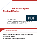 Boolean and Vector Space Retrieval Models