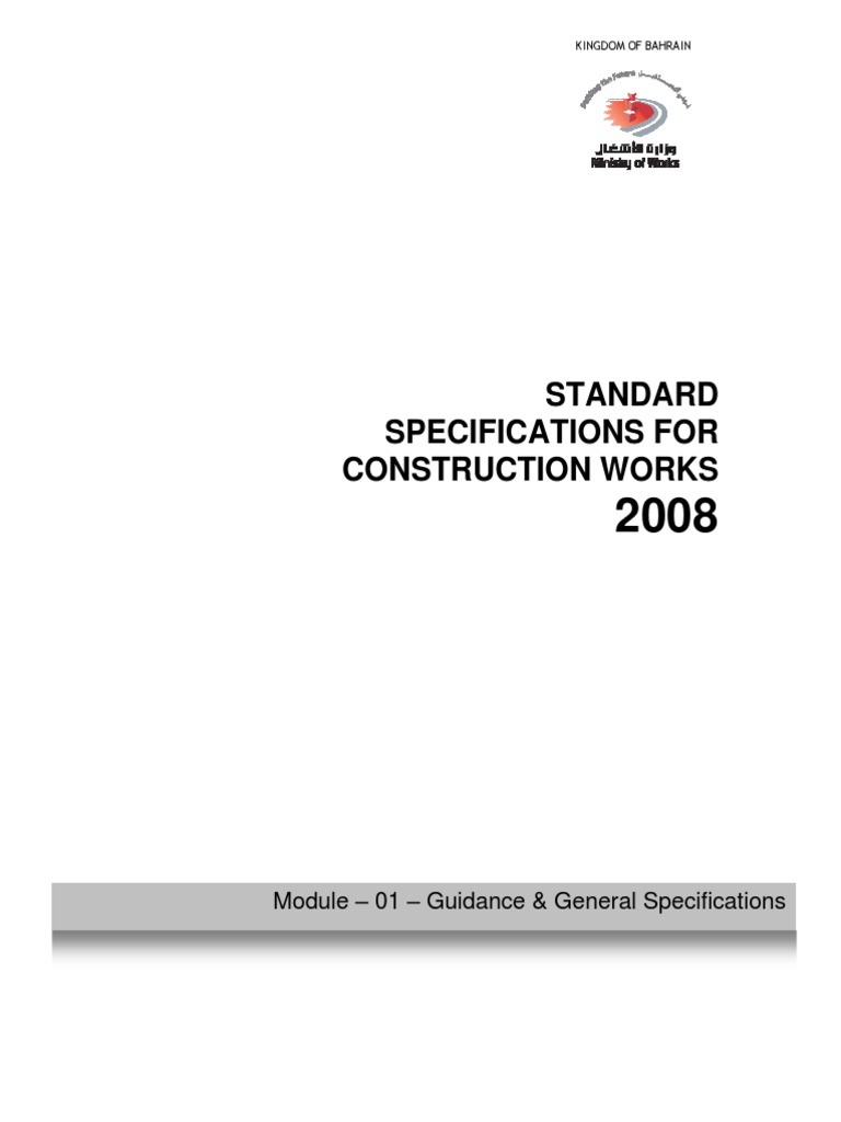Standard Specifications for Construction | PDF | Specification ...