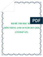 Bo de Thi Hoc Ki 1 Mon Tieng Anh 10 Nam 2019 2020 Co Dap An 356