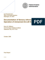 Documentation of Sensory Information in The Operation of Unmanned Aircraft Systems