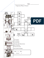 B E N L O B N W B B I D N R: Prepositions (Place or Position)