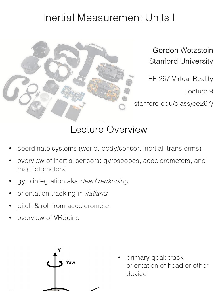 Lecture9 PDF | PDF | Inertial Navigation System | Gyroscope