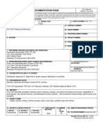 Report Documentation Page: Please Do Not Return Your Form To The Above Address