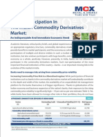 Banks' Participation in The Indian Commodity Derivatives Market